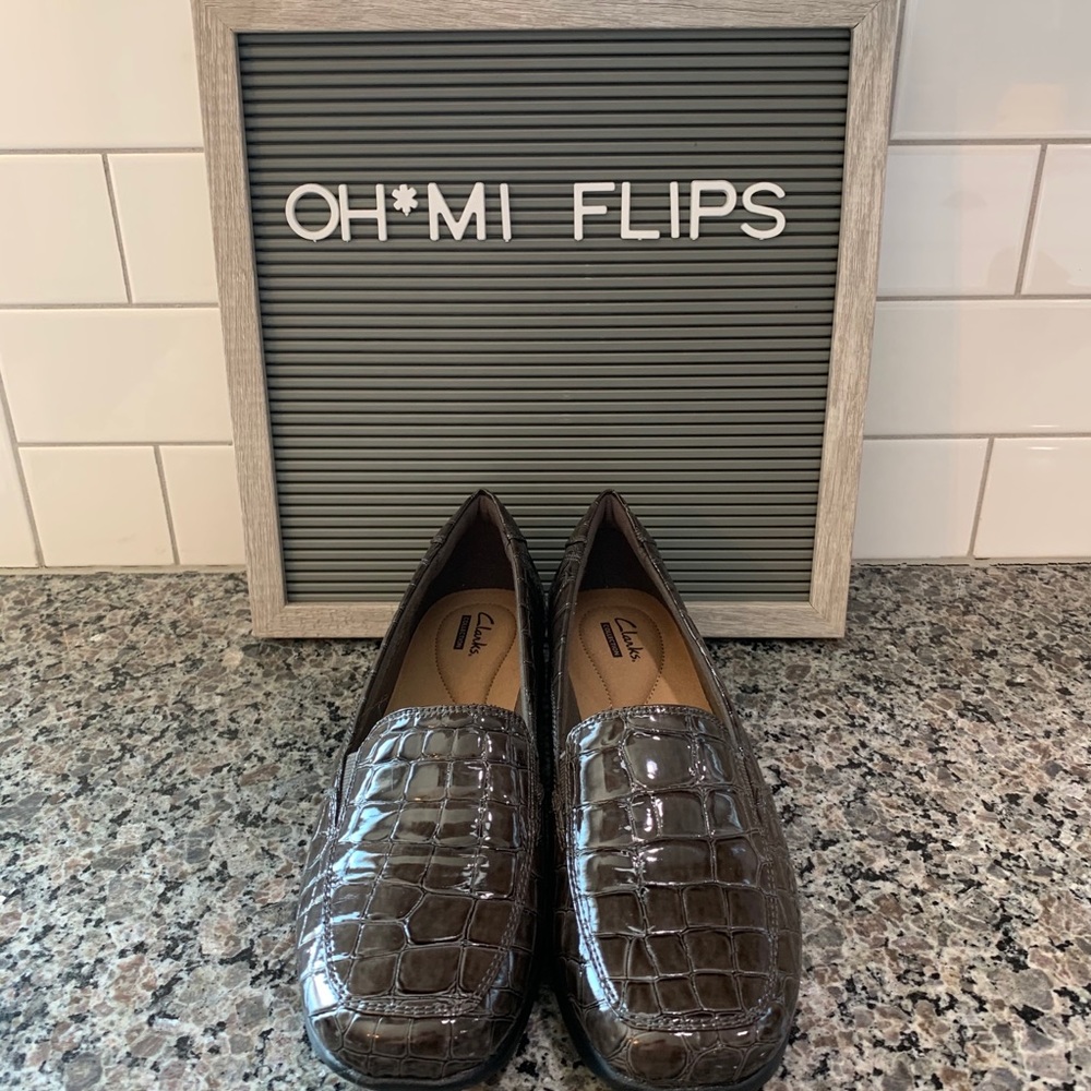 Clark’s Gael Angora Slip On Loafers Women’s Sz 8